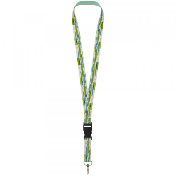 Bucks Sublimation Lanyard aus recyceltem PET Kunststoff